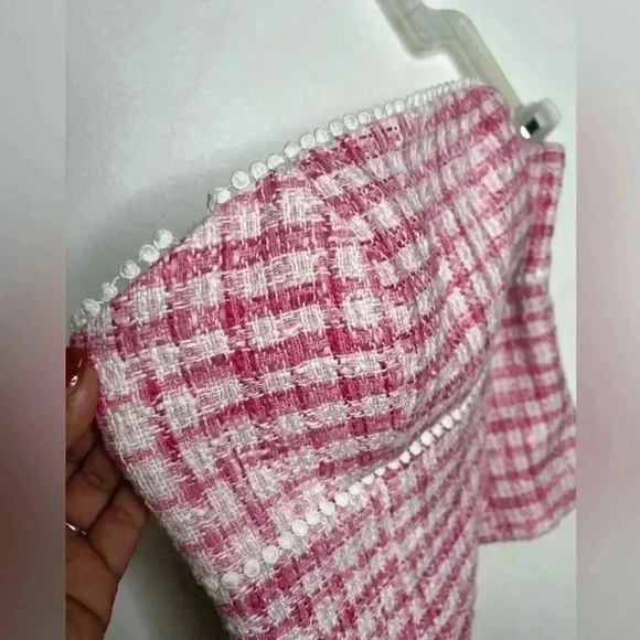 VINTAGE Lily Pulitzer Tweed 3/4 Sleeve Silk Lined Blazer with Matching top Set - Picture 7 of 12